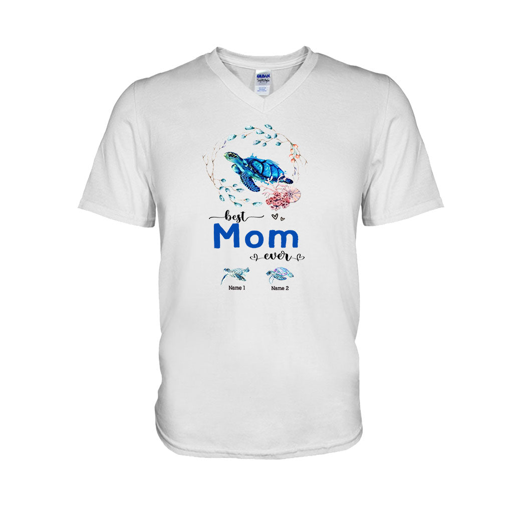 Meilleure mamie du monde - Cadeau tortue pour grand-mère, grand-père, maman, papa, oncle, tante - T-shirt et sweat à capuche personnalisés