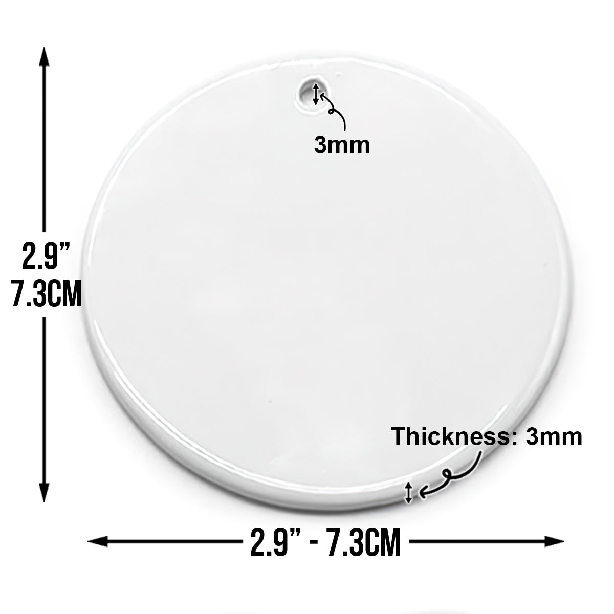 Merry Grinchmas - Personalized Stole Christmas Ceramic Circle Ornament