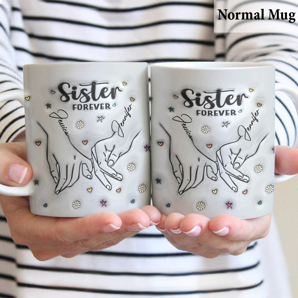 Pour toujours ma sœur - Mug personnalisé pour meilleure amie