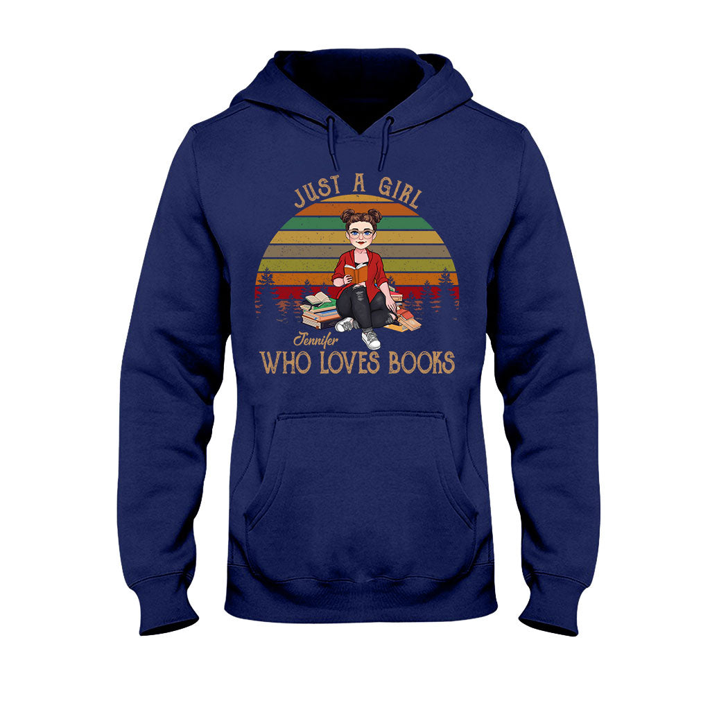 Juste une fille qui aime les livres - T-shirt et sweat à capuche personnalisés « Juste une fille qui aime les livres »