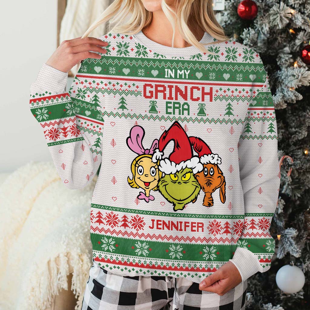In My Era - Personalized Stole Christmas Ugly Sweater