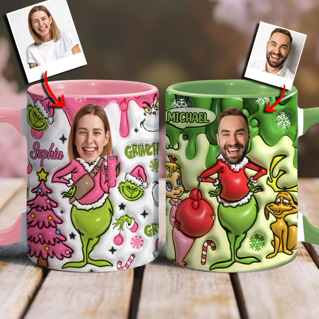 Merry Grinchmas - Personalized Stole Christmas Accent Mug