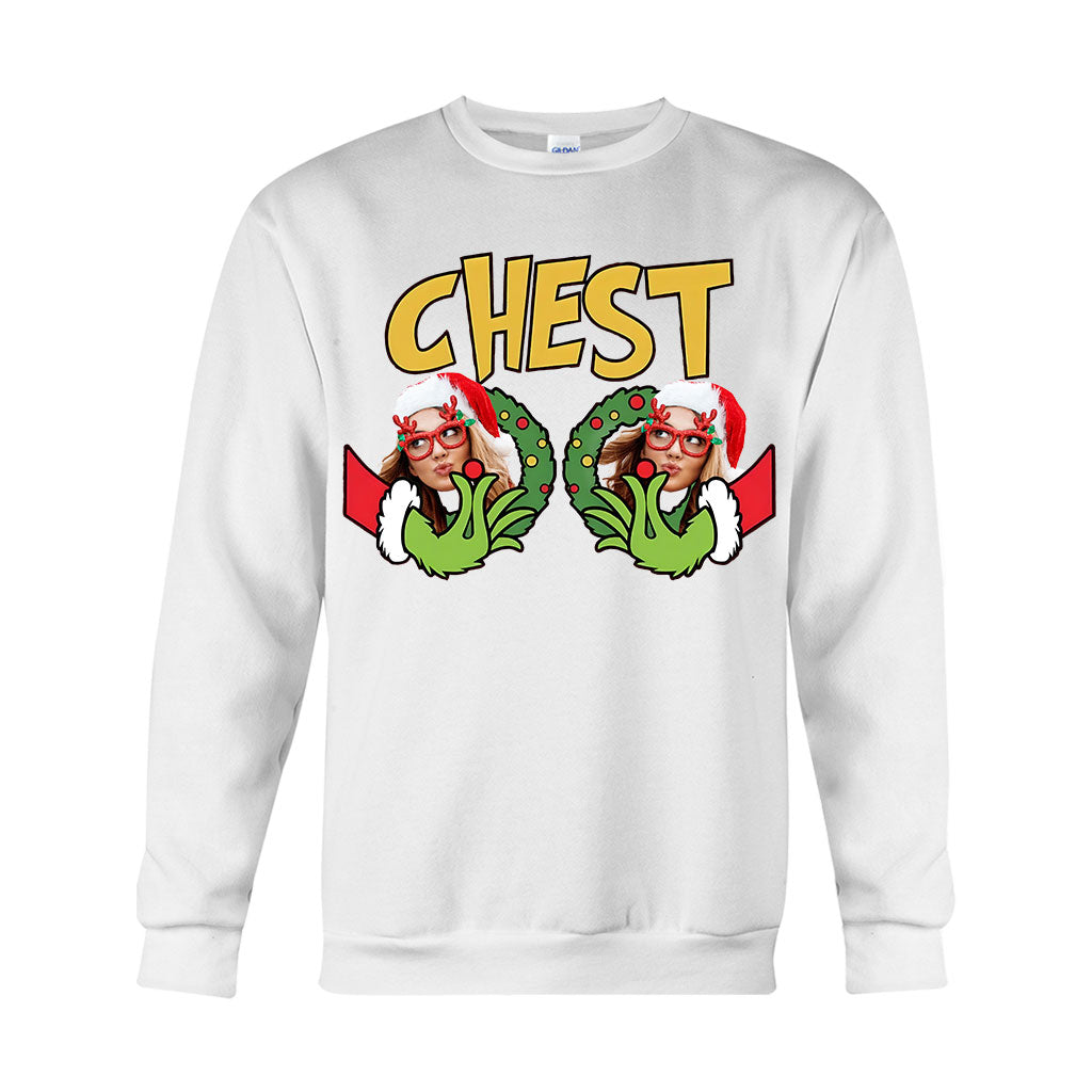 Chest Nuts Merry Grinchmas - Personalized Stole Christmas T-shirt And Hoodie