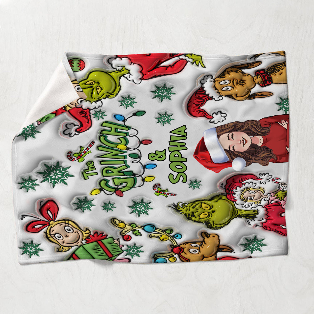 Merry Christmas - Personalized Stole Christmas Blanket