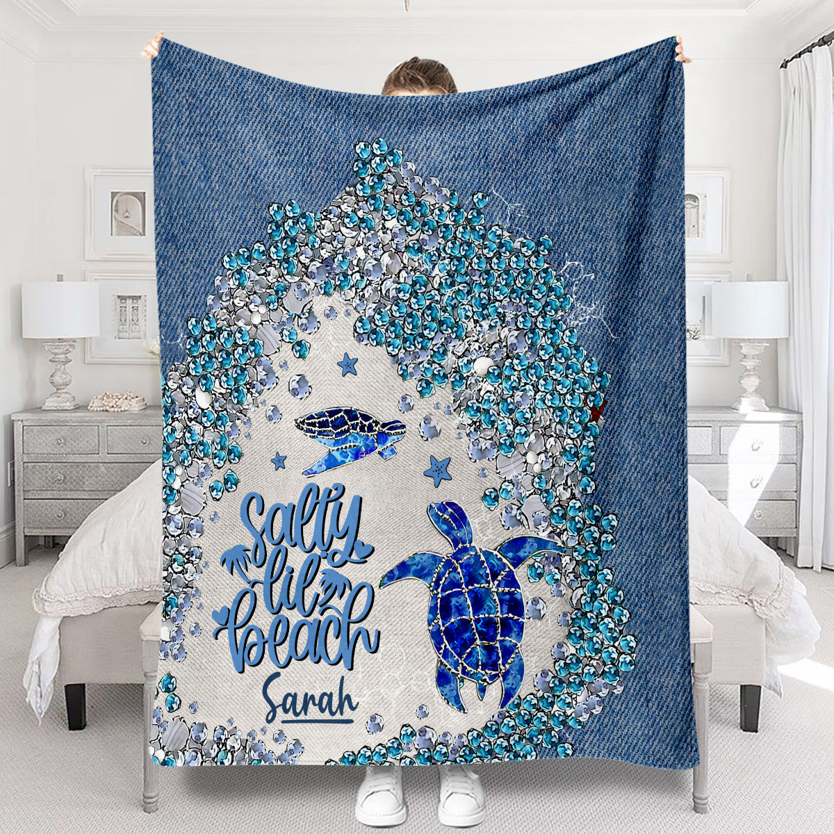 Couverture personnalisée Turtle Bling - Couverture tortue