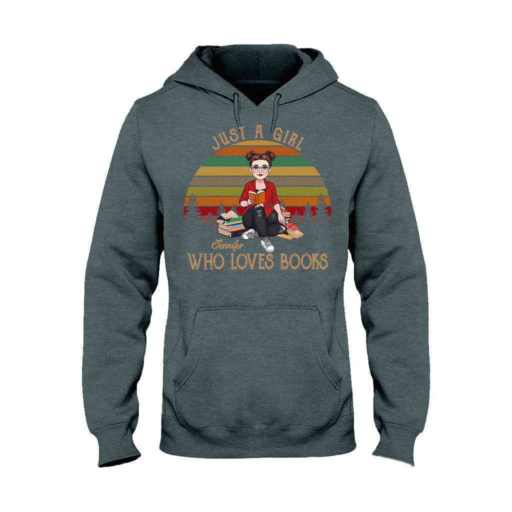 Juste une fille qui aime les livres - T-shirt et sweat à capuche personnalisés « Juste une fille qui aime les livres »
