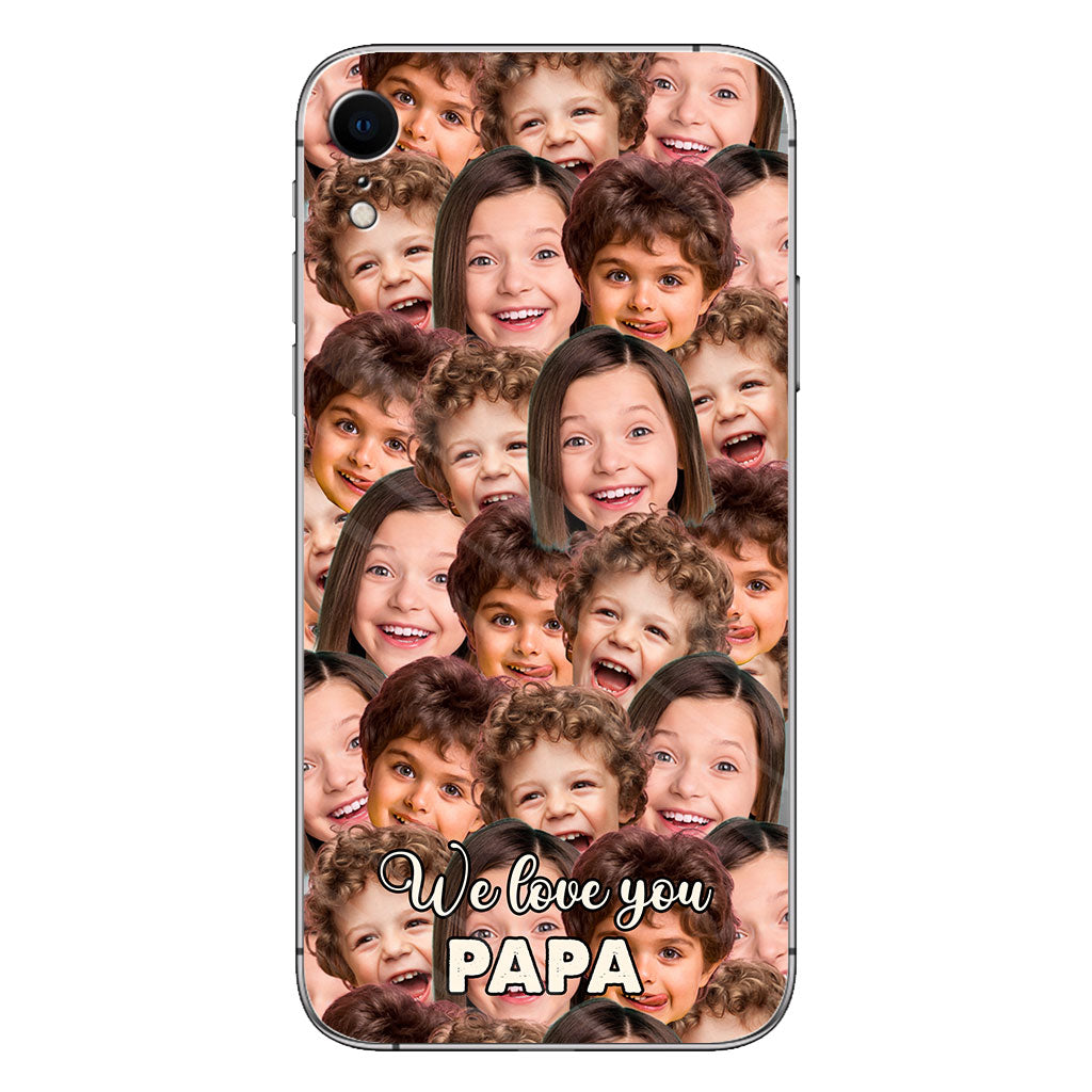 Je t'aime papa - Cadeau pour papa, grand-mère, grand-père, maman, oncle, tante, frère, sœur, fils, fille, petite-fille, petit-fils, mari, femme, petit ami, petite amie - Coque de téléphone personnalisée