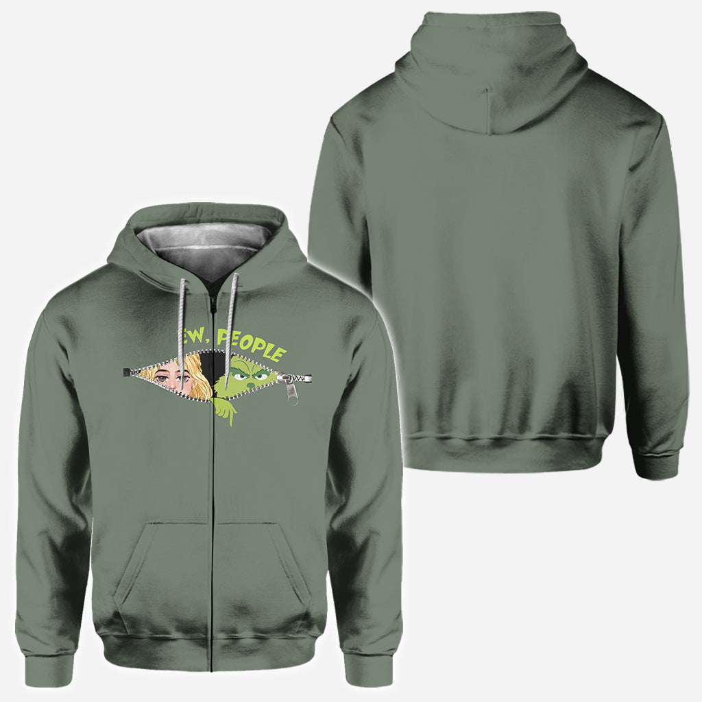 Ew People Green Mischief - Personalized Stole Christmas All Over Shirt