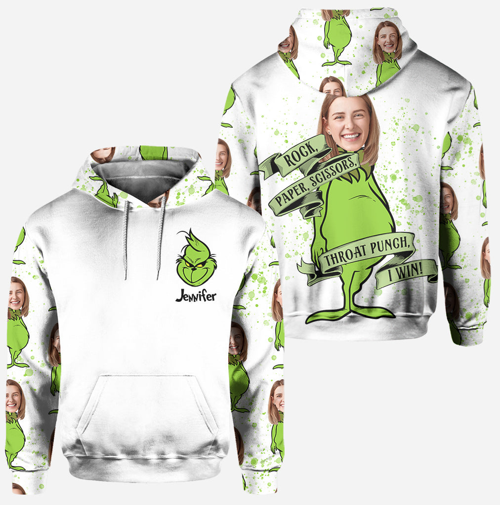 Rock Paper Scissors - Personalized Stole Christmas Hoodie and Leggings