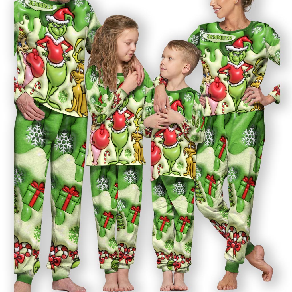 Joyeux Noël - Ensemble pyjama et étole de Noël personnalisés