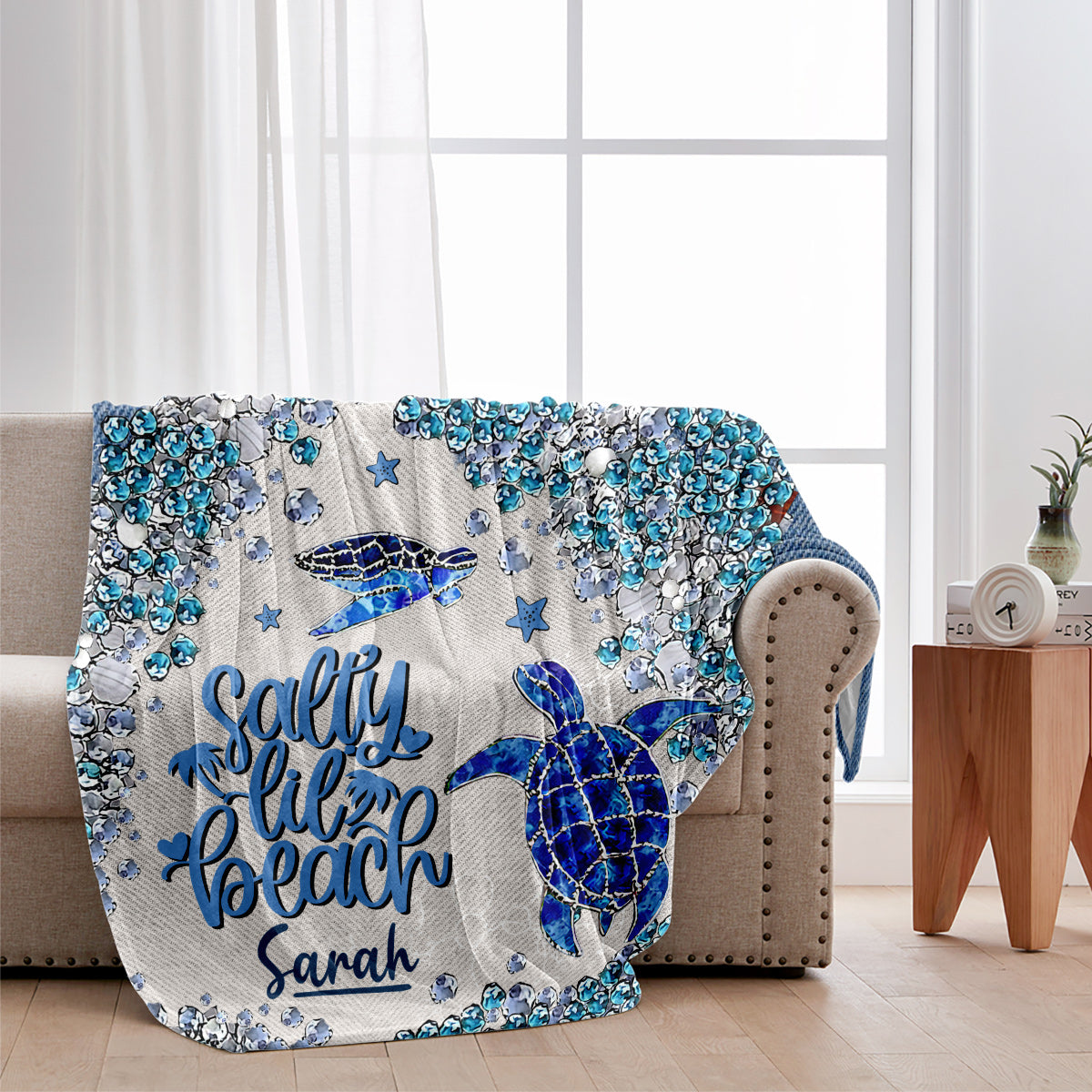 Couverture personnalisée Turtle Bling - Couverture tortue