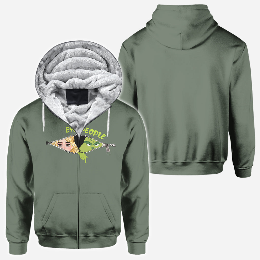 Ew People Green Mischief - Personalized Stole Christmas All Over Shirt