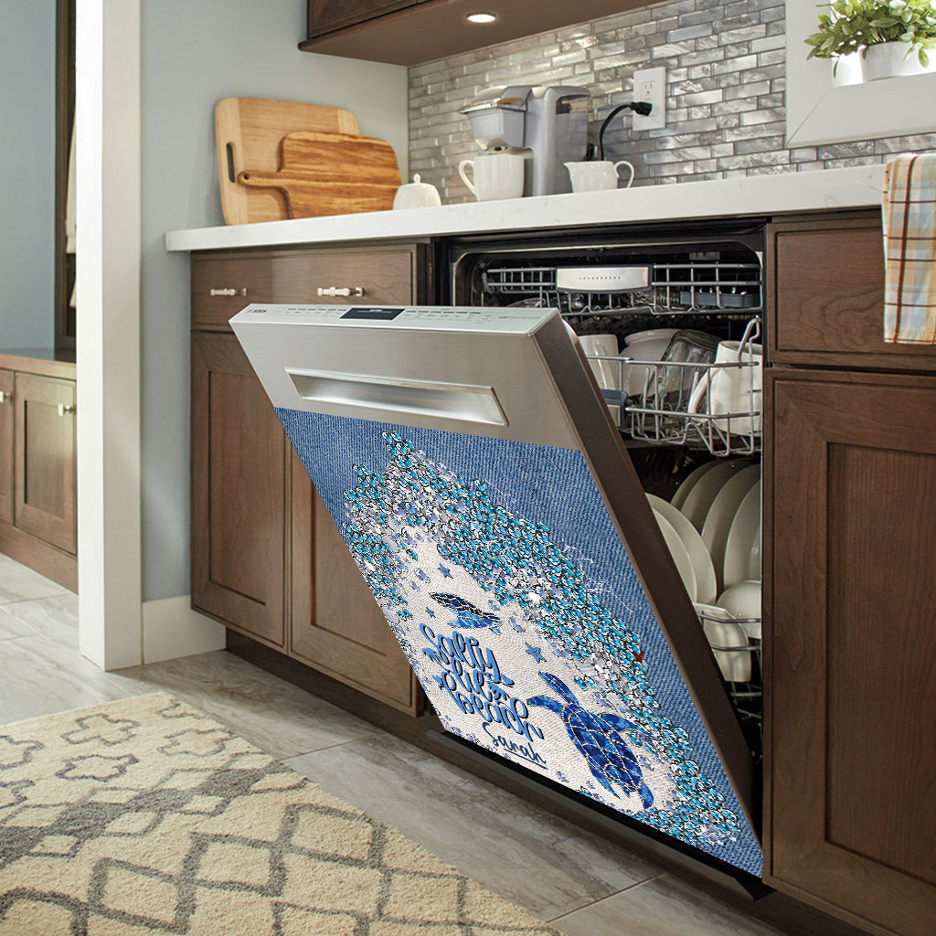 Turtle Bling - Personalized Turtle Dishwasher Cover