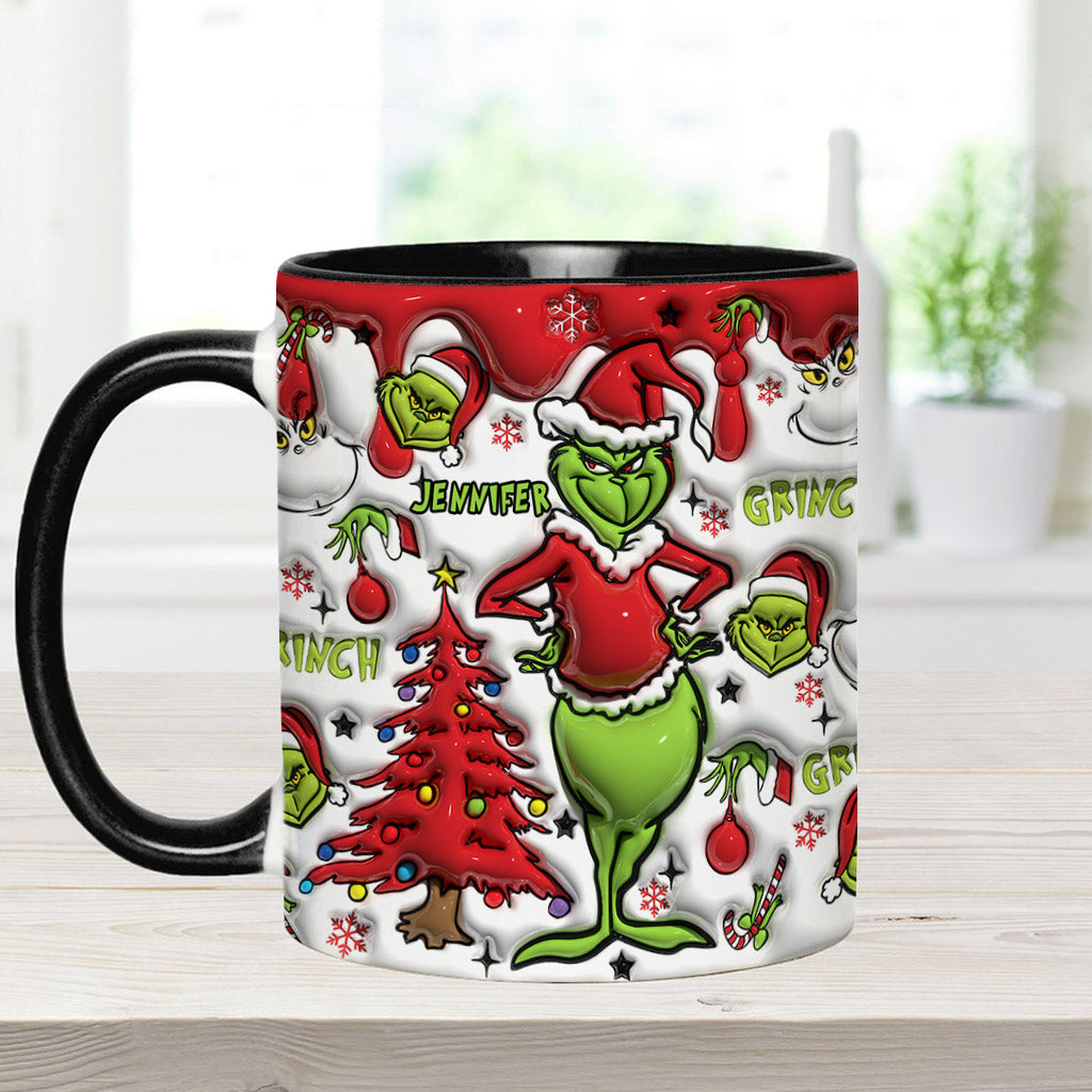Mug décoratif rouge Noël - Étole de Noël personnalisée
