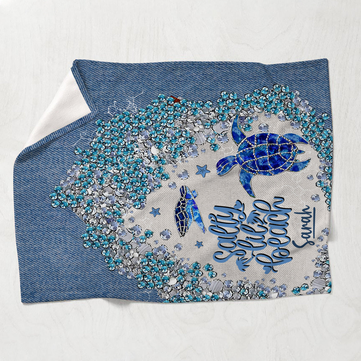 Couverture personnalisée Turtle Bling - Couverture tortue