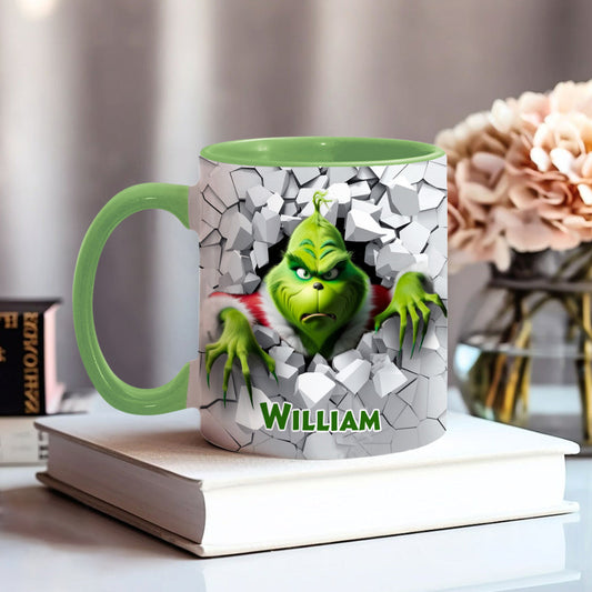 Merry Christmas - Personalized Stole Christmas Accent Mug