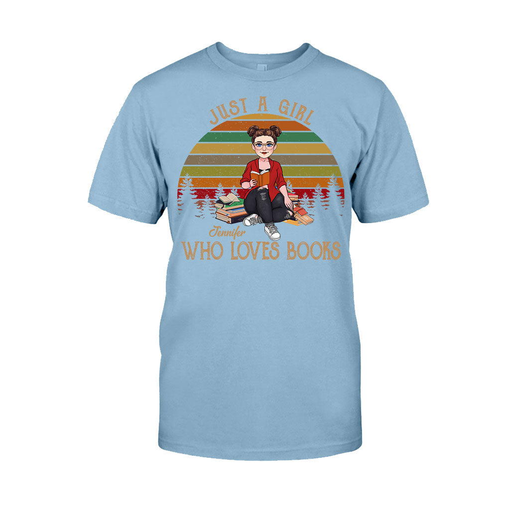 Juste une fille qui aime les livres - T-shirt et sweat à capuche personnalisés « Juste une fille qui aime les livres »