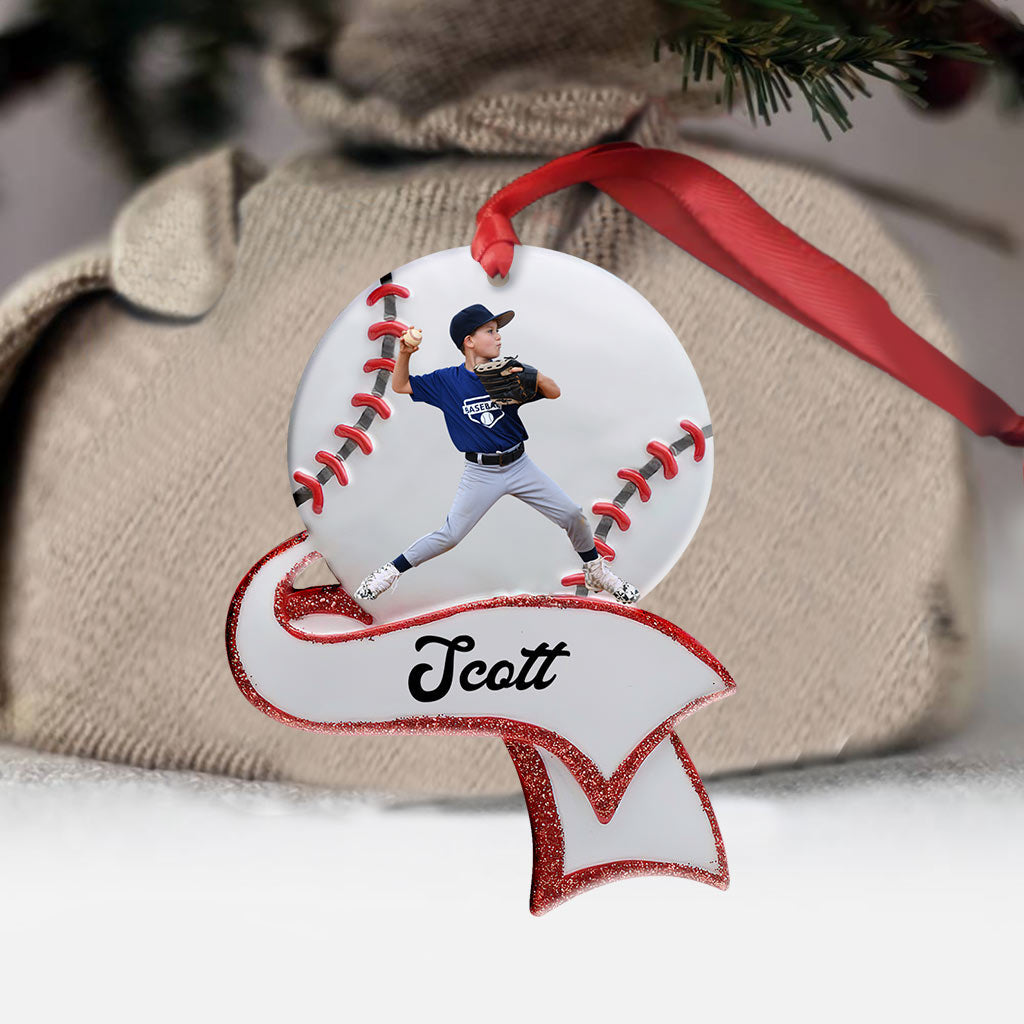 Amateur de baseball - Ornement de baseball personnalisé