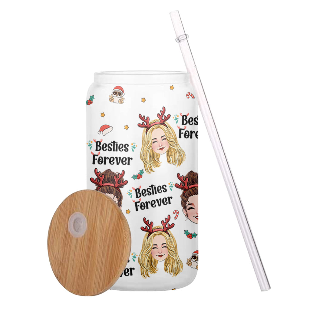 Meilleure amie pour toujours - Cadeau pour une amie - Verre à canette personnalisé