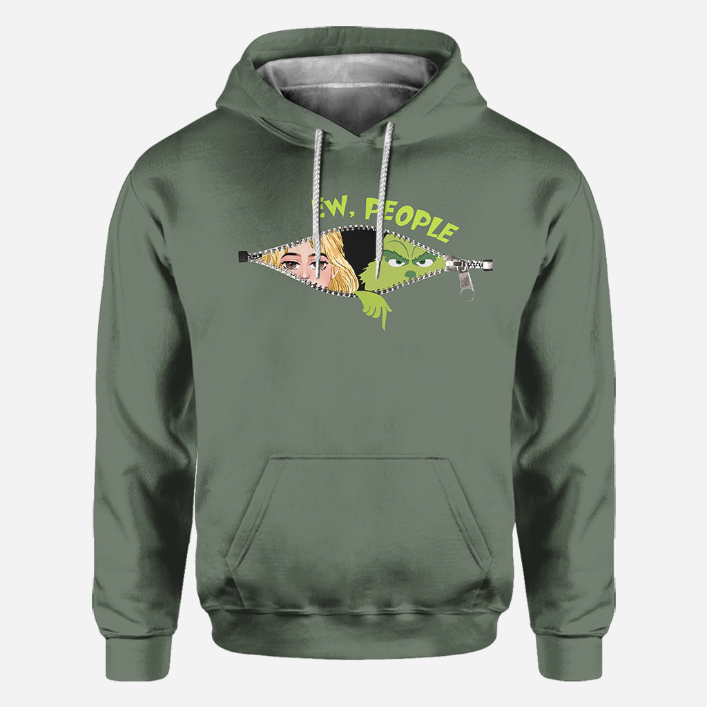 Ew People Green Mischief - Personalized Stole Christmas All Over Shirt