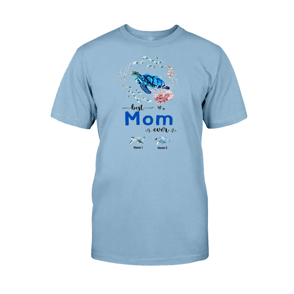 Meilleure mamie du monde - Cadeau tortue pour grand-mère, grand-père, maman, papa, oncle, tante - T-shirt et sweat à capuche personnalisés