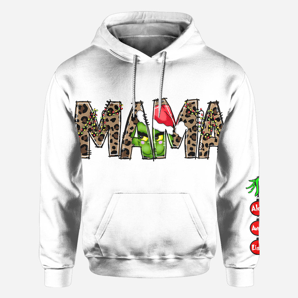 Personalized Christmas Hoodie For Mom - Personalized Stole Christmas All Over Shirt