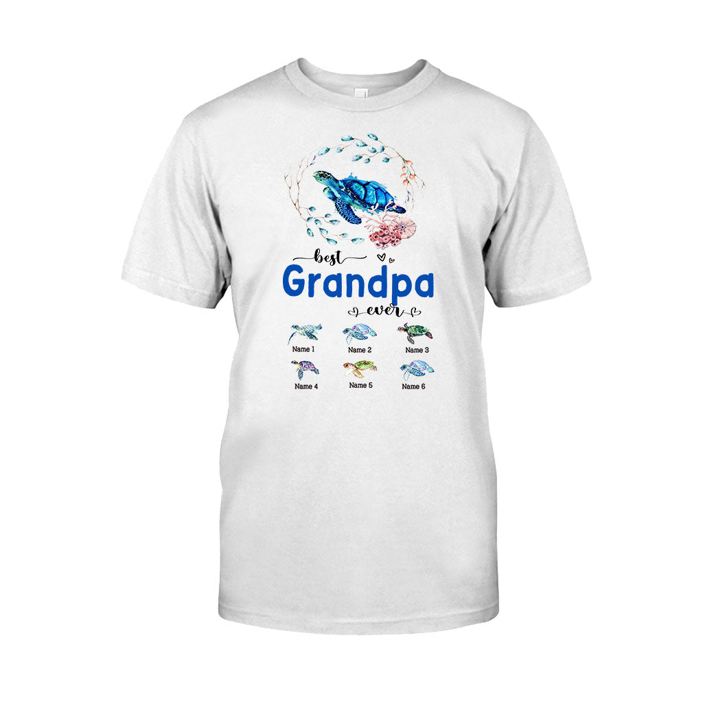 Meilleure mamie du monde - Cadeau tortue pour grand-mère, grand-père, maman, papa, oncle, tante - T-shirt et sweat à capuche personnalisés