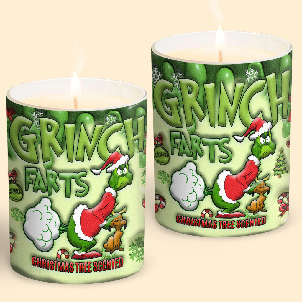 Christmas Tree Scented - Stole Christmas Candle With Wooden Lid