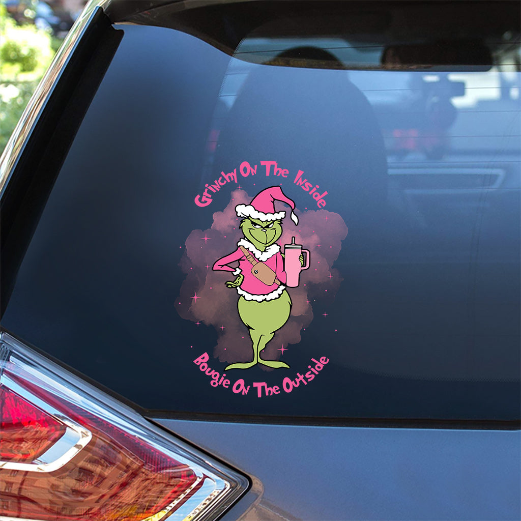 Grinchy On The Inside - Stole Christmas Decal Full