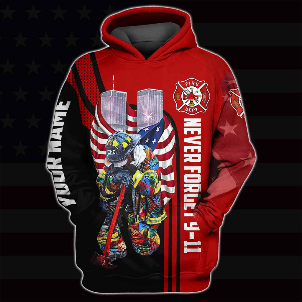 N'oubliez jamais - T-shirt et sweat à capuche personnalisés pour pompiers