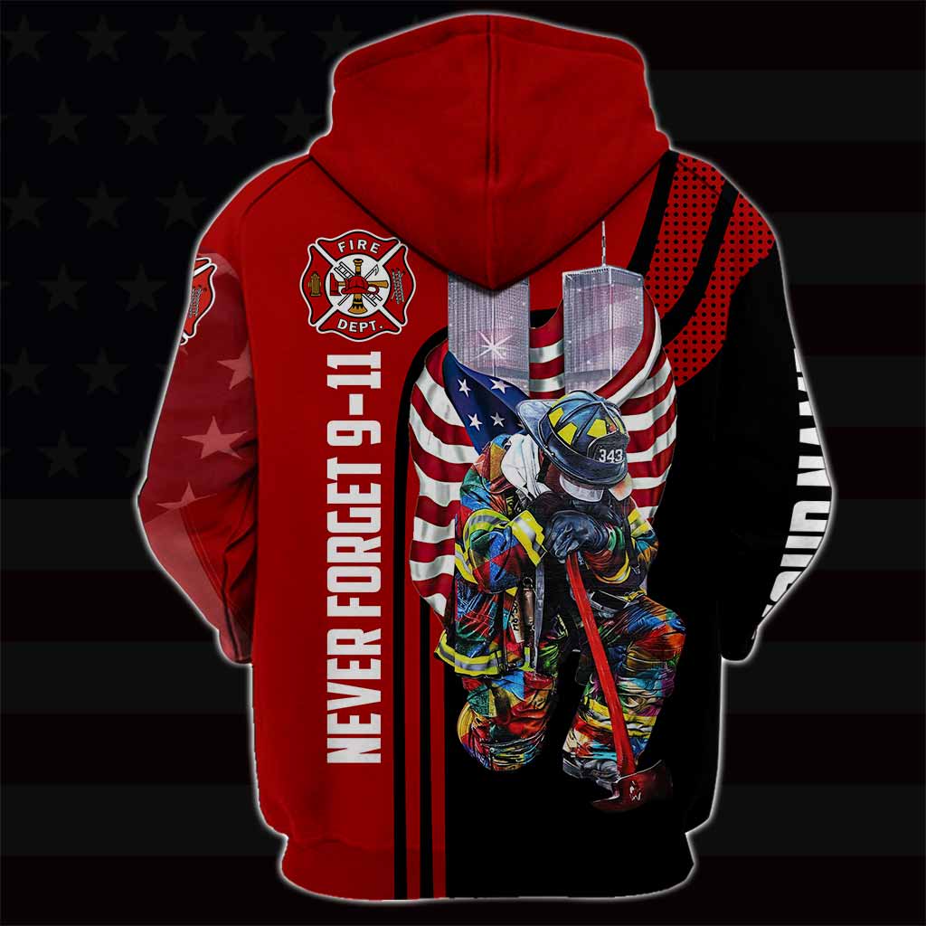 N'oubliez jamais - T-shirt et sweat à capuche personnalisés pour pompiers