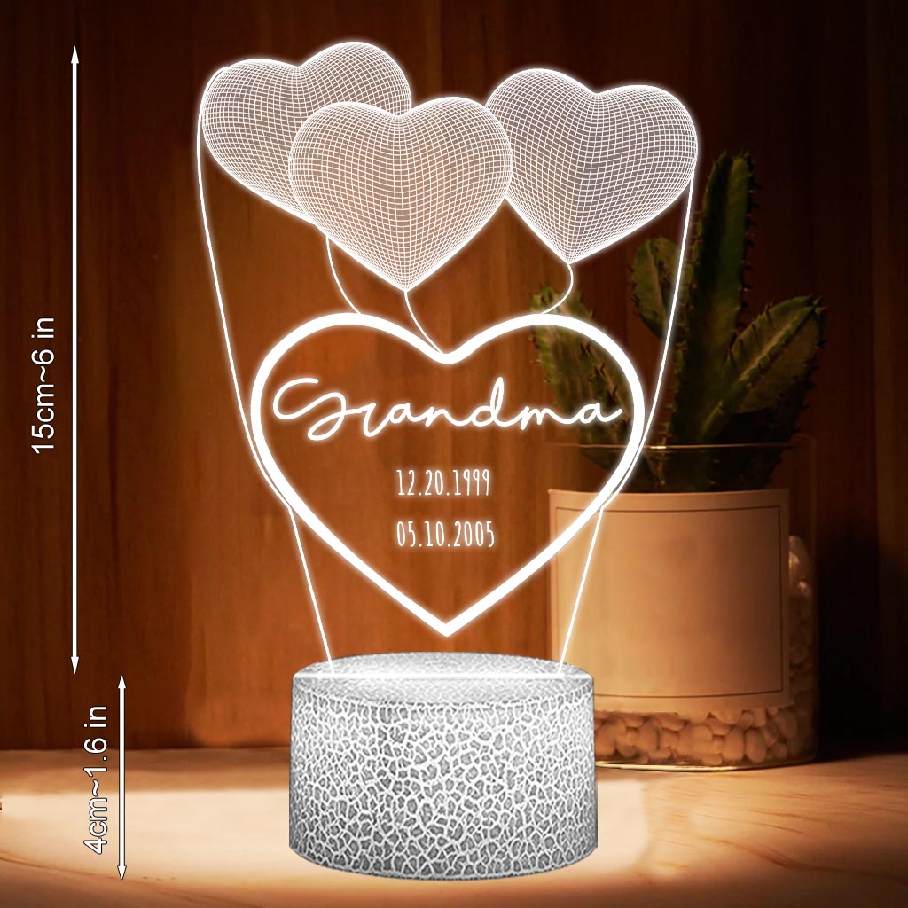 Je t'aime maman - Cadeau pour maman, grand-mère, grand-père, mari, femme, papa - Plaque lumineuse personnalisée
