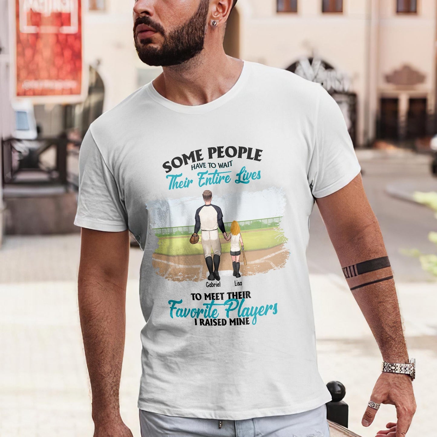 Mon joueur préféré - T-shirt et sweat à capuche de baseball personnalisés