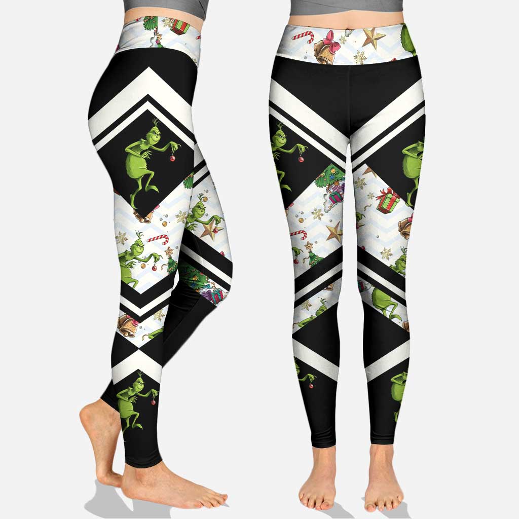 Sois toi-même - Sweat à capuche et legging personnalisés avec étole de Noël