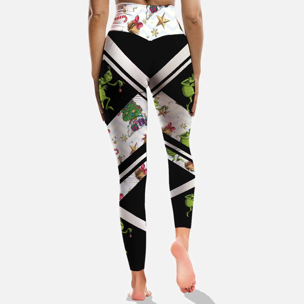 Sois toi-même - Sweat à capuche et legging personnalisés avec étole de Noël