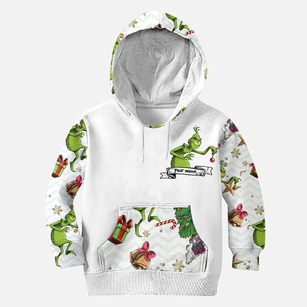 Sois toi-même - Sweat à capuche et legging personnalisés avec étole de Noël