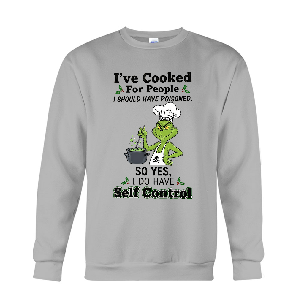 J'ai cuisiné - T-shirt et sweat à capuche personnalisés « J'ai volé Noël »
