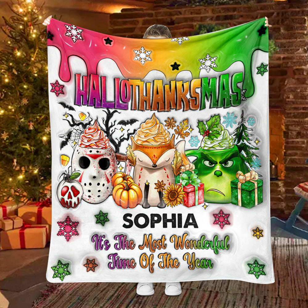 Joyeux Hallothanksmas - Étole de Noël personnalisée