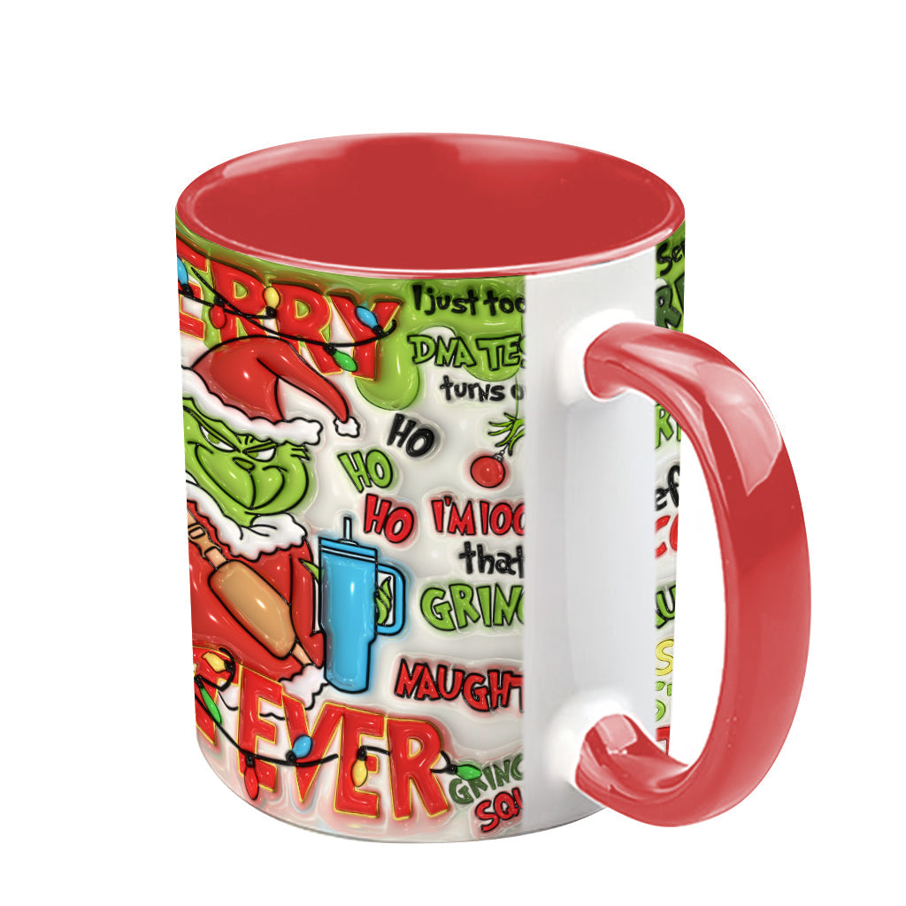 Merry Grinchmas - Personalized Stole Christmas Accent Mug