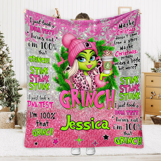 Joyeux Grinchmas - Étole de Noël personnalisée