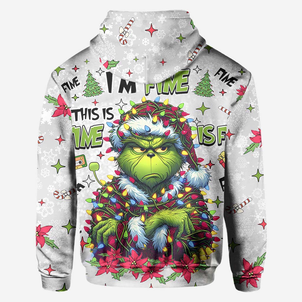 It's Fine I'm Fine - Personalized Stole Christmas All Over Shirt