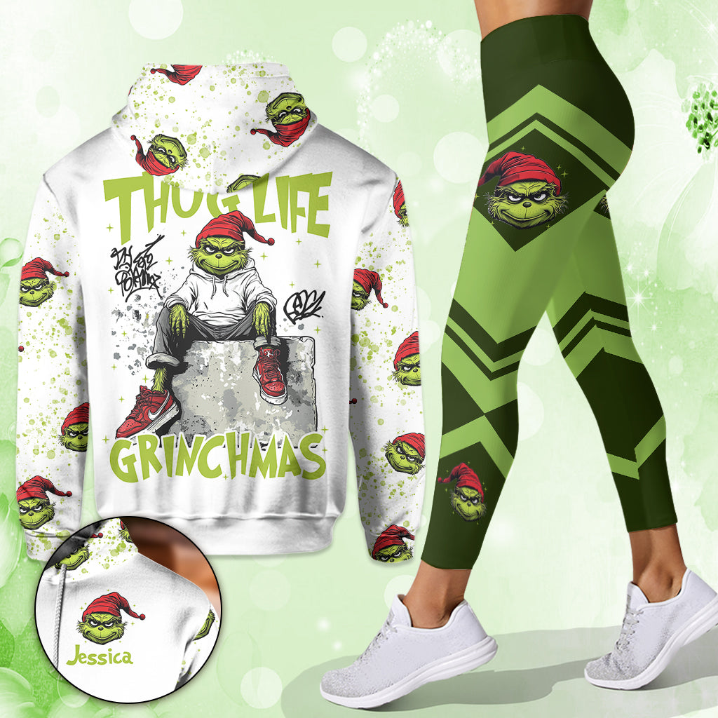 Merry Grinchmas - Personalized Stole Christmas Hoodie and Leggings