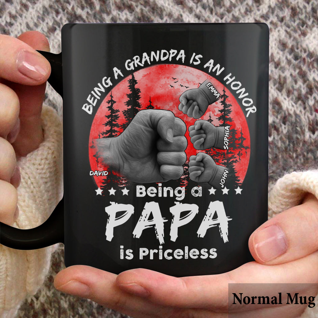 Mug personnalisé Père-Fils Lueur Rouge - Mug Papa