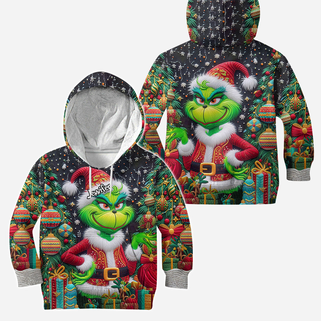 Merry Grinchmas - Personalized Stole Christmas Hoodie and Leggings