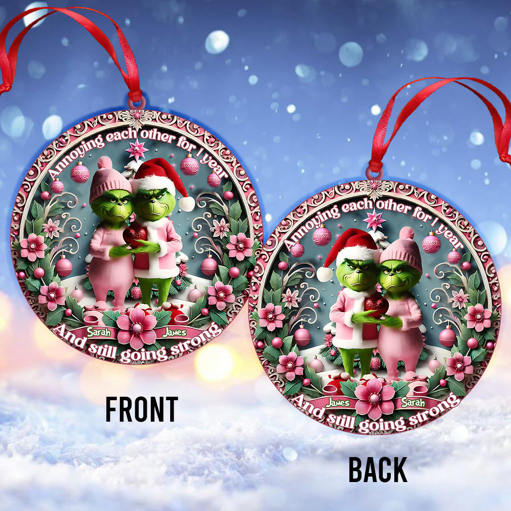 S'agacer mutuellement - Ornement de Noël personnalisé en forme d'étole