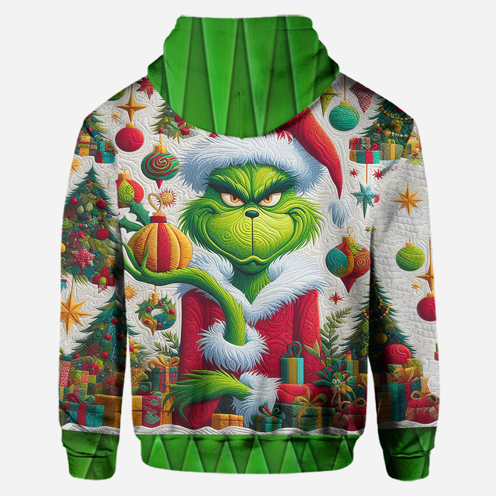 Merry Grinchmas - Personalized Stole Christmas Hoodie and Leggings