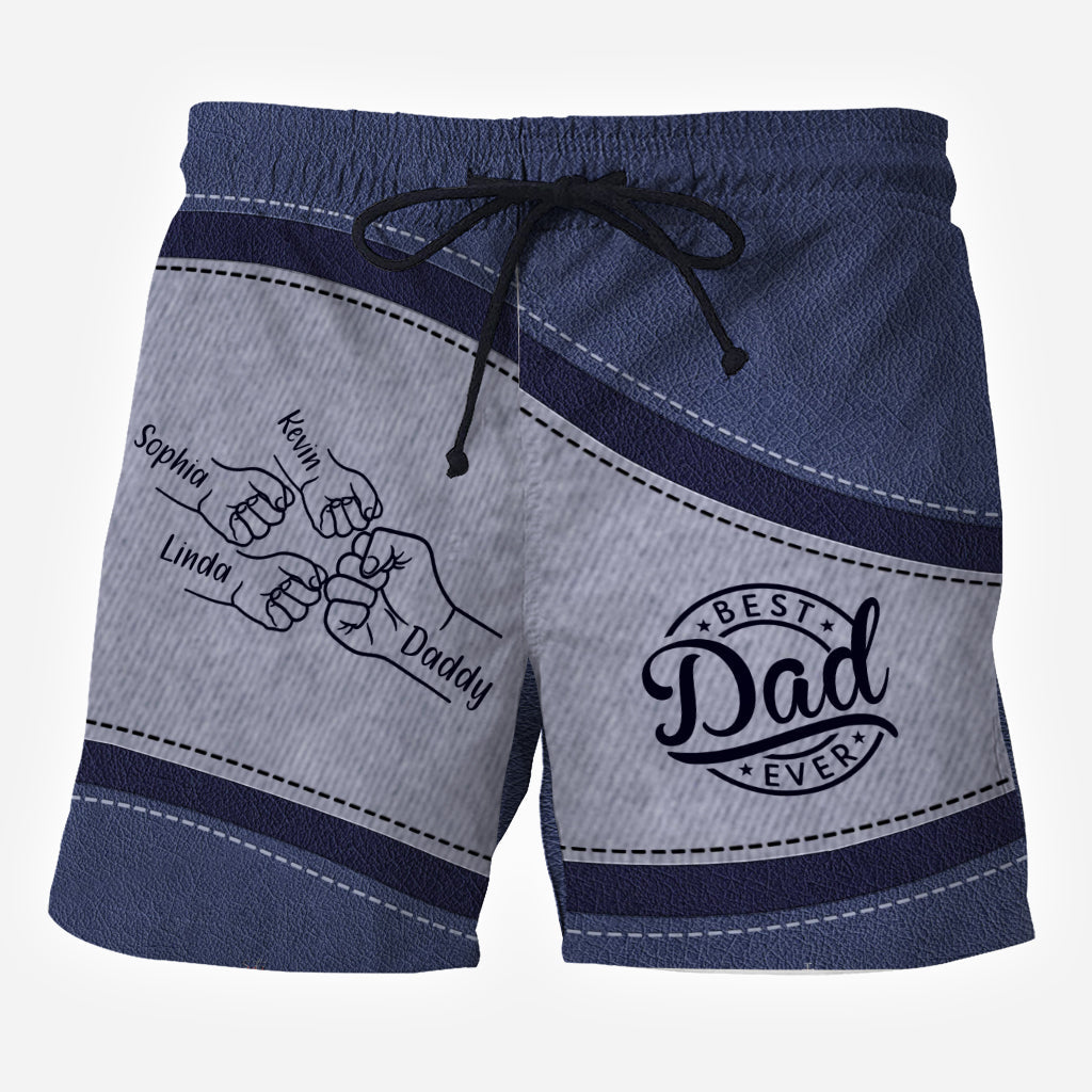 Meilleur papa du monde - Short personnalisé pour homme