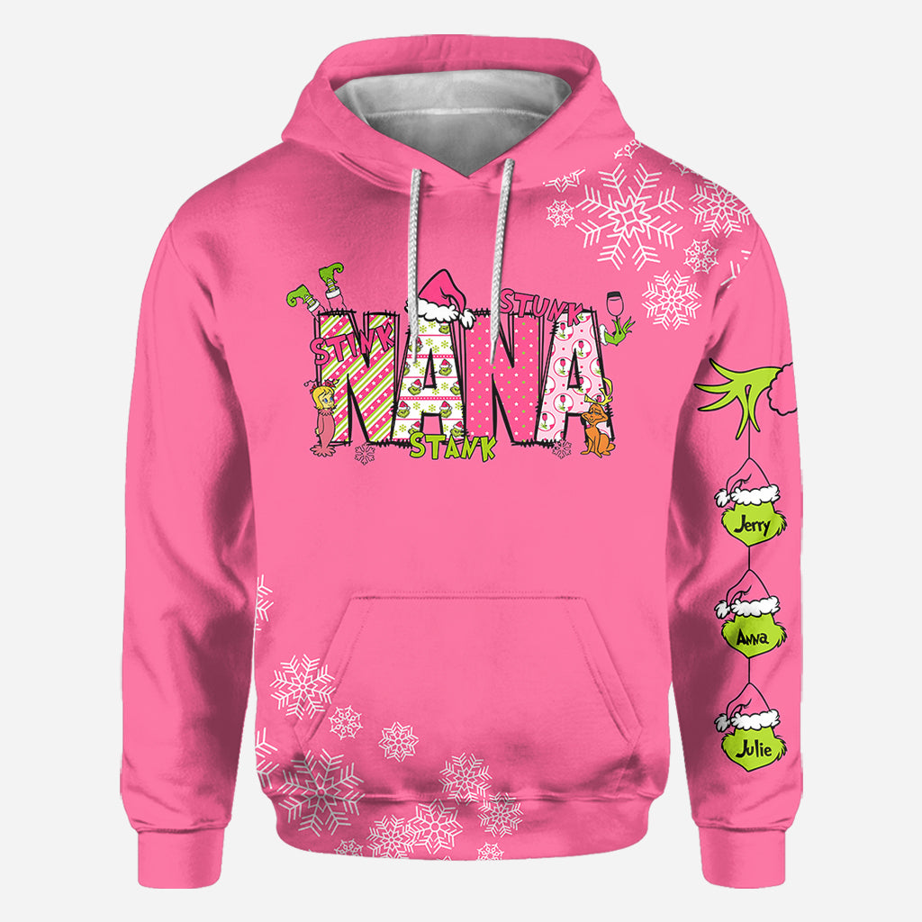 Grand-mère Grincheuse - T-shirt personnalisé « Vol de Noël »