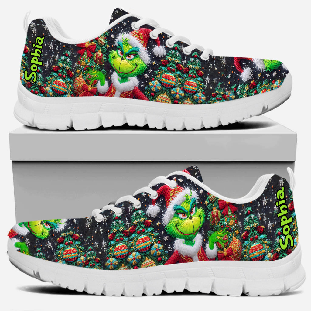 Joyeux Grinchmas - Étole de Noël personnalisée - Baskets