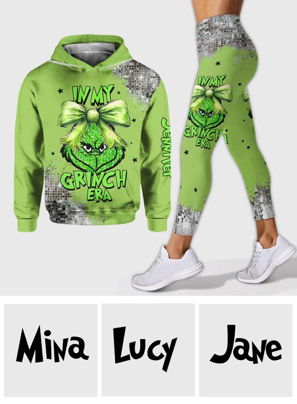 In My Grinchy Era - Personalized Stole Christmas Hoodie and Leggings